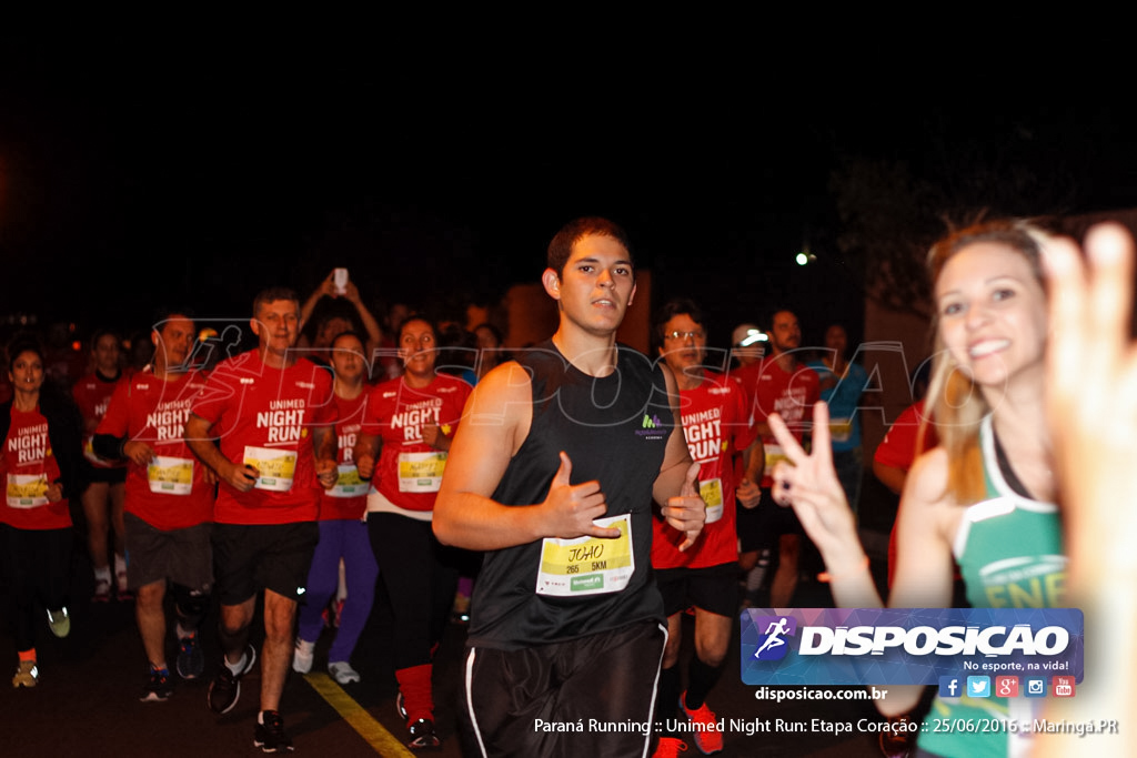 Unimed Night Run: Etapa Coração :: Paraná Running 2016