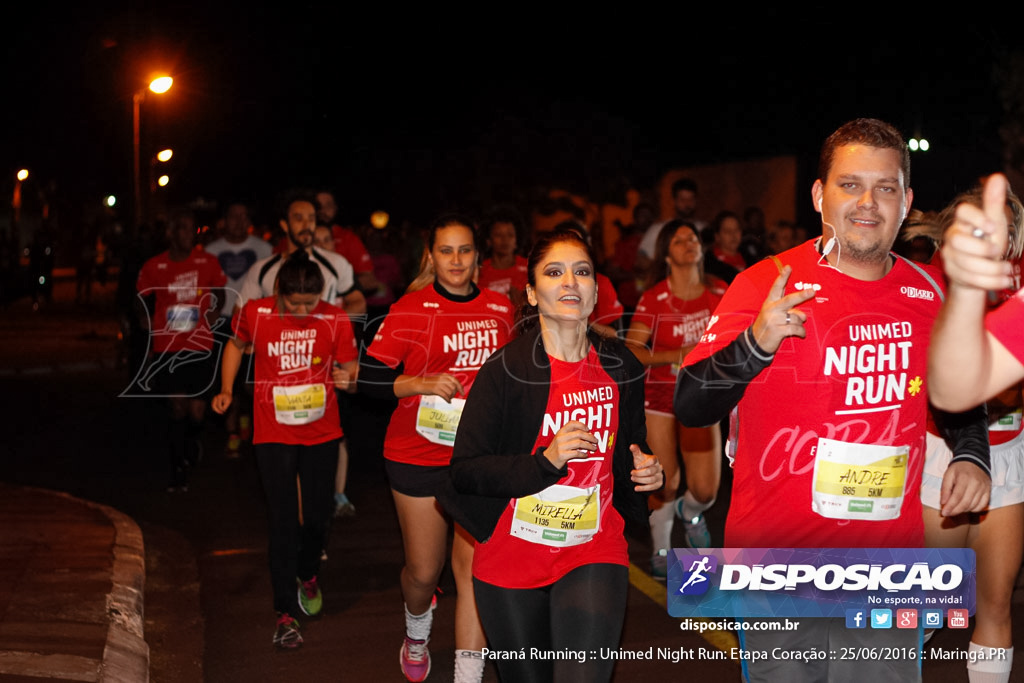 Unimed Night Run: Etapa Coração :: Paraná Running 2016