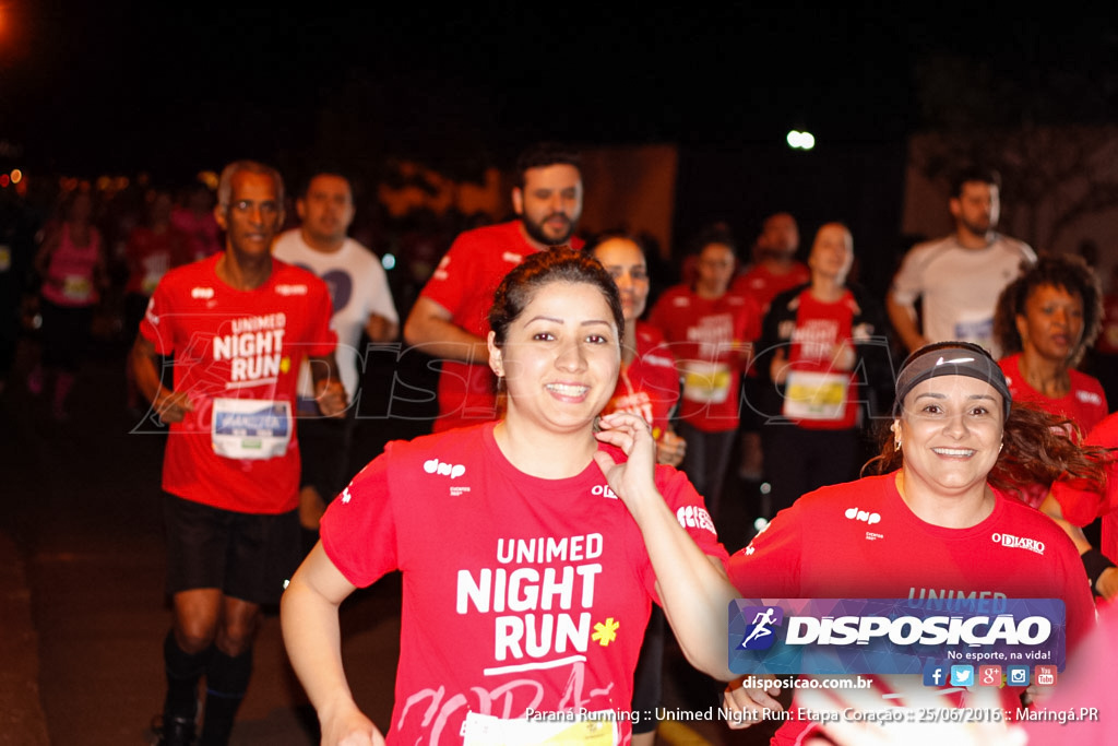 Unimed Night Run: Etapa Coração :: Paraná Running 2016