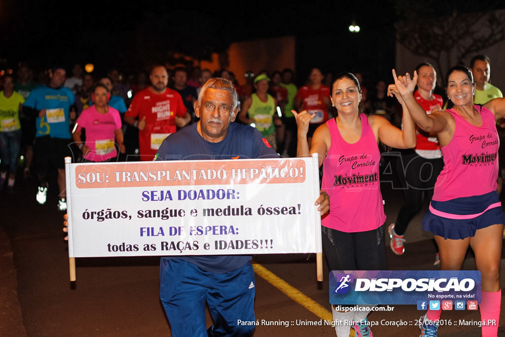 Unimed Night Run: Etapa Coração :: Paraná Running 2016