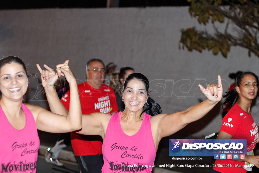 Unimed Night Run: Etapa Coração :: Paraná Running 2016