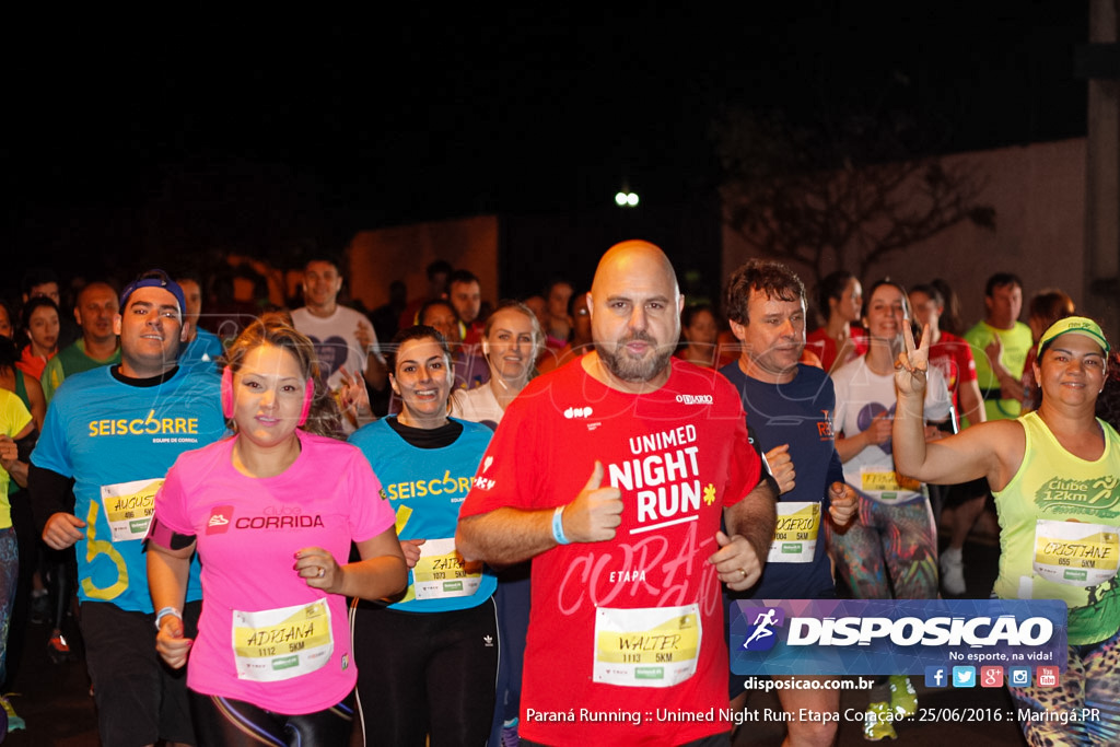 Unimed Night Run: Etapa Coração :: Paraná Running 2016