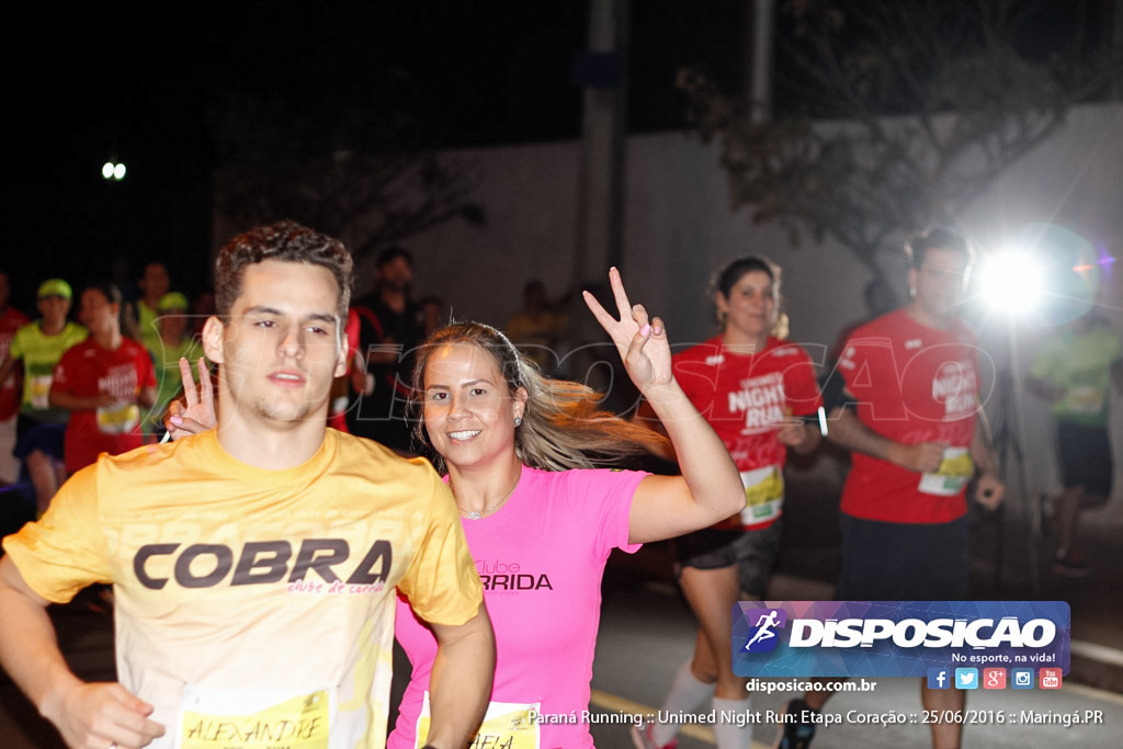 Unimed Night Run: Etapa Coração :: Paraná Running 2016