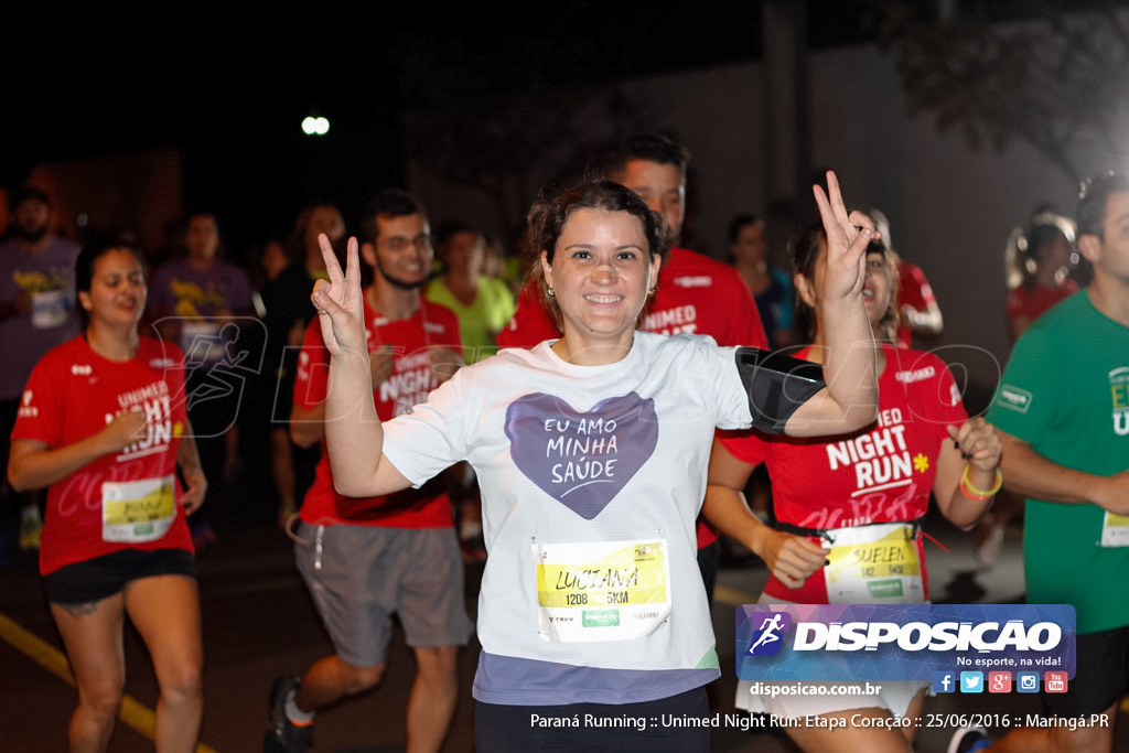 Unimed Night Run: Etapa Coração :: Paraná Running 2016