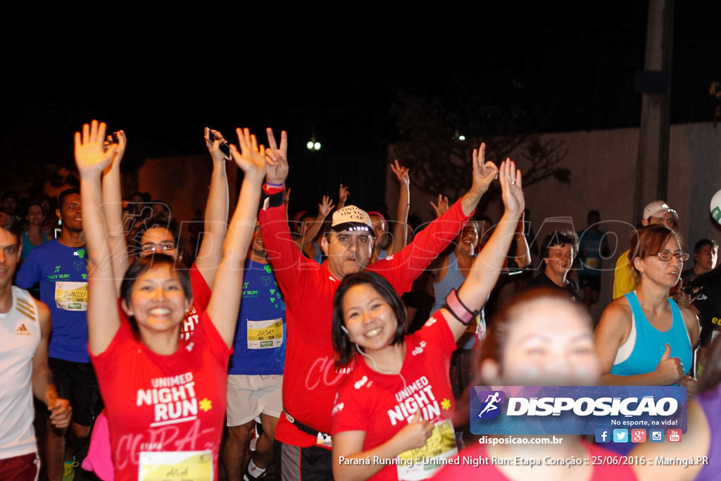 Unimed Night Run: Etapa Coração :: Paraná Running 2016