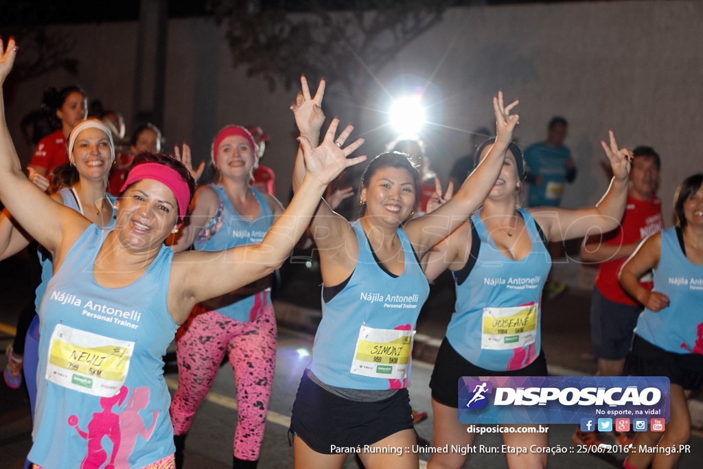 Unimed Night Run: Etapa Coração :: Paraná Running 2016