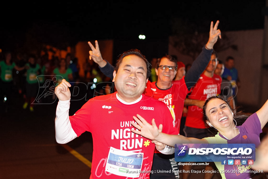 Unimed Night Run: Etapa Coração :: Paraná Running 2016