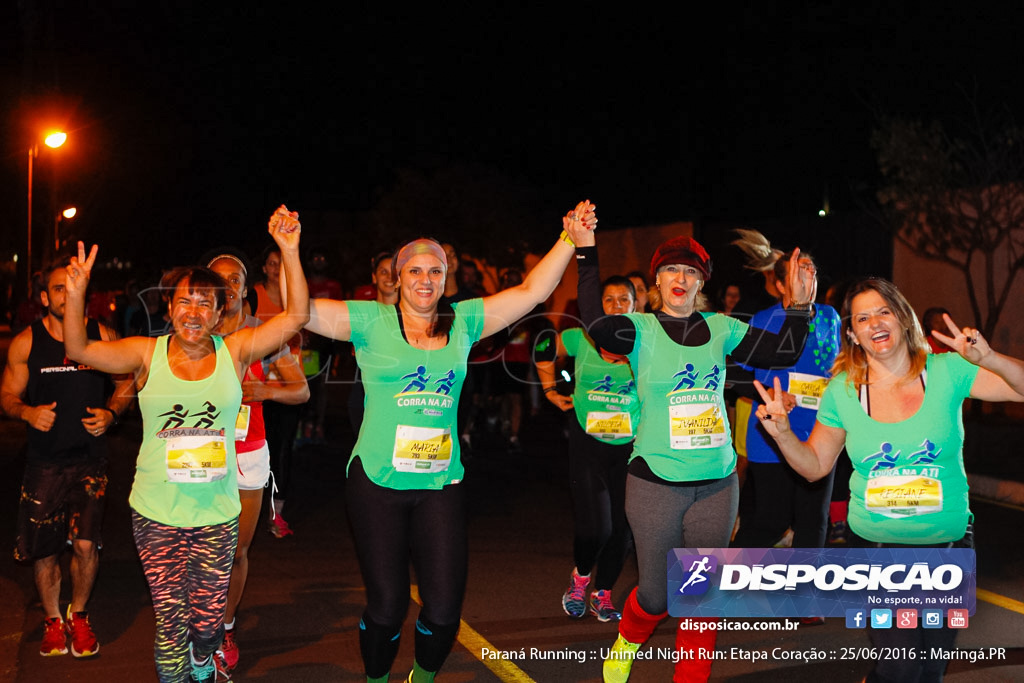 Unimed Night Run: Etapa Coração :: Paraná Running 2016