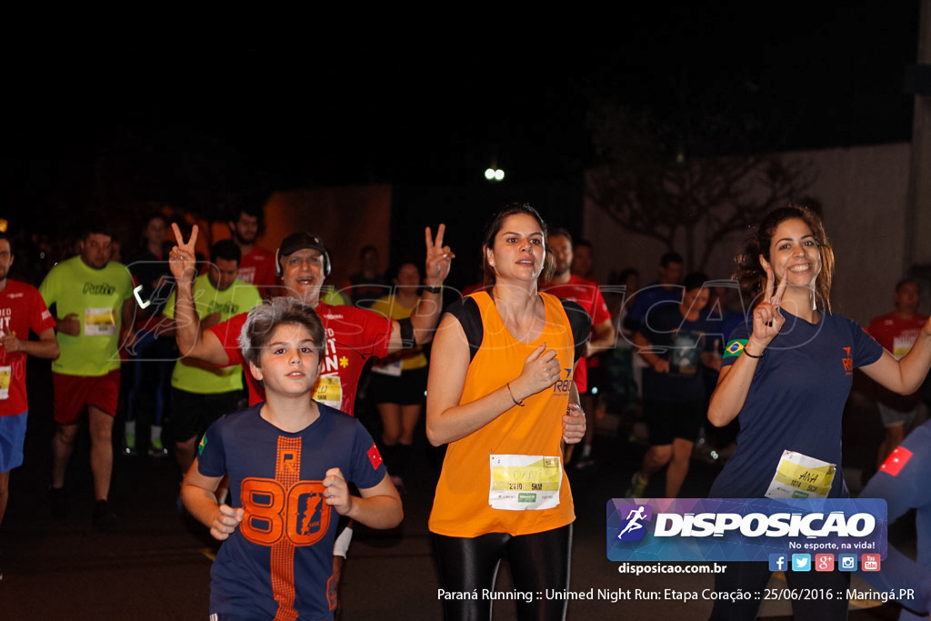 Unimed Night Run: Etapa Coração :: Paraná Running 2016