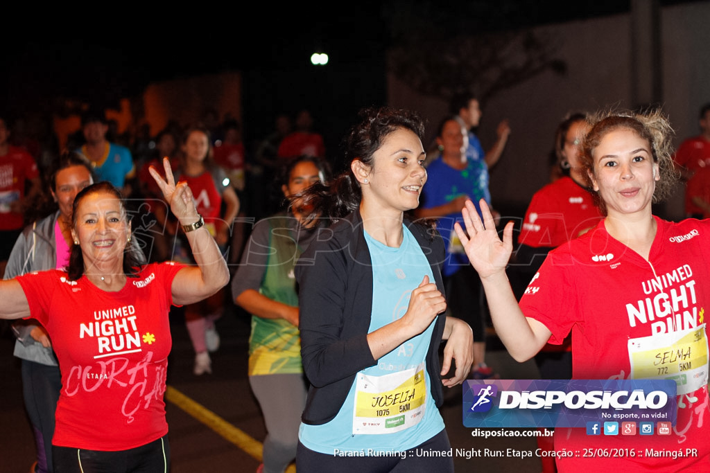 Unimed Night Run: Etapa Coração :: Paraná Running 2016