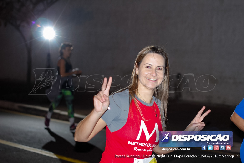 Unimed Night Run: Etapa Coração :: Paraná Running 2016