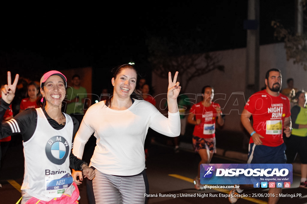 Unimed Night Run: Etapa Coração :: Paraná Running 2016