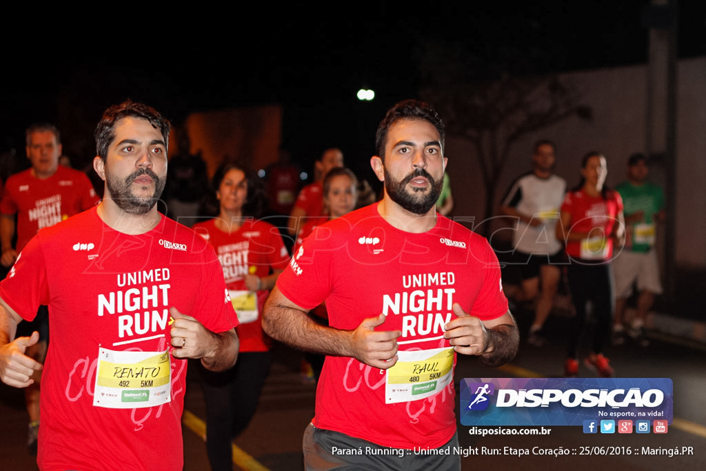 Unimed Night Run: Etapa Coração :: Paraná Running 2016