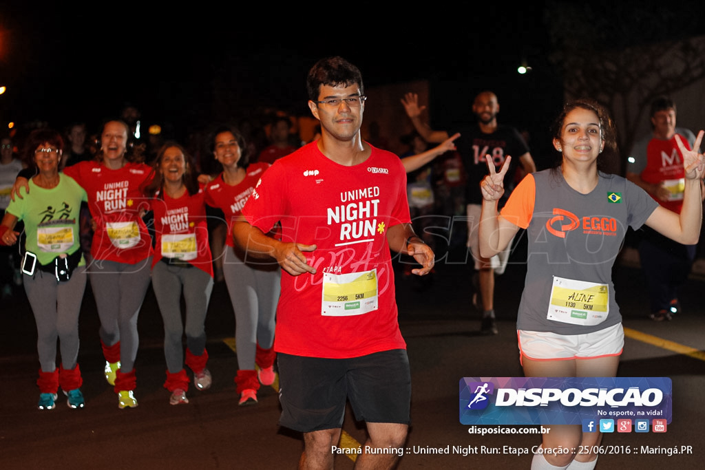 Unimed Night Run: Etapa Coração :: Paraná Running 2016