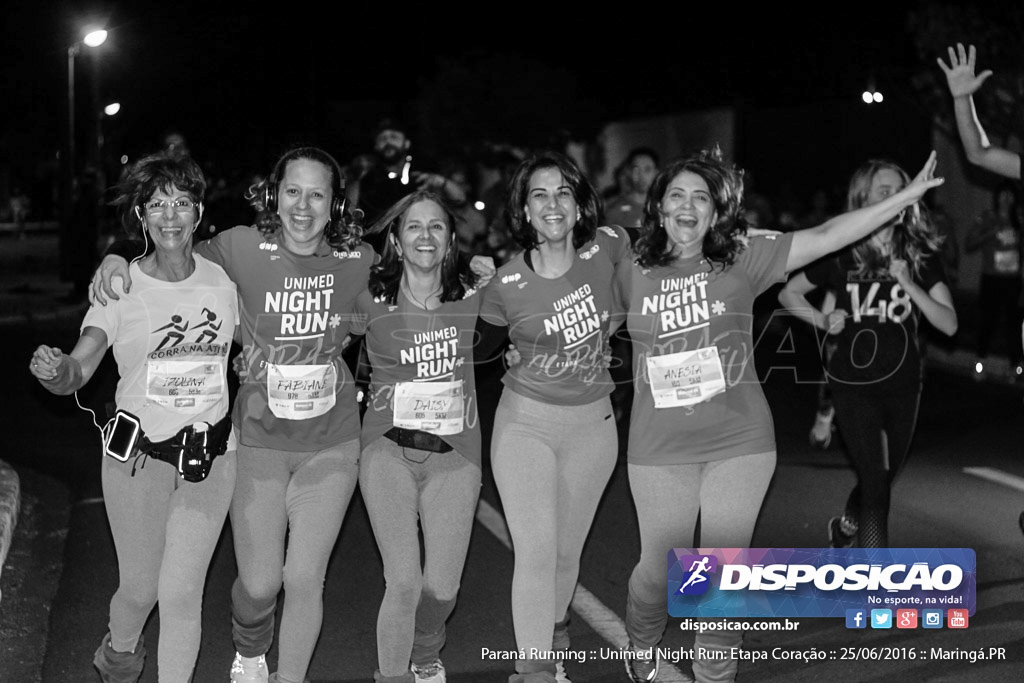 Unimed Night Run: Etapa Coração :: Paraná Running 2016