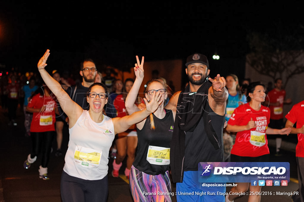 Unimed Night Run: Etapa Coração :: Paraná Running 2016