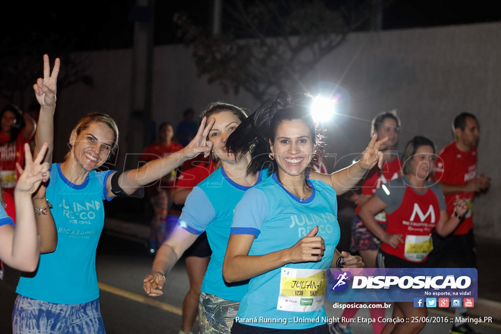 Unimed Night Run: Etapa Coração :: Paraná Running 2016