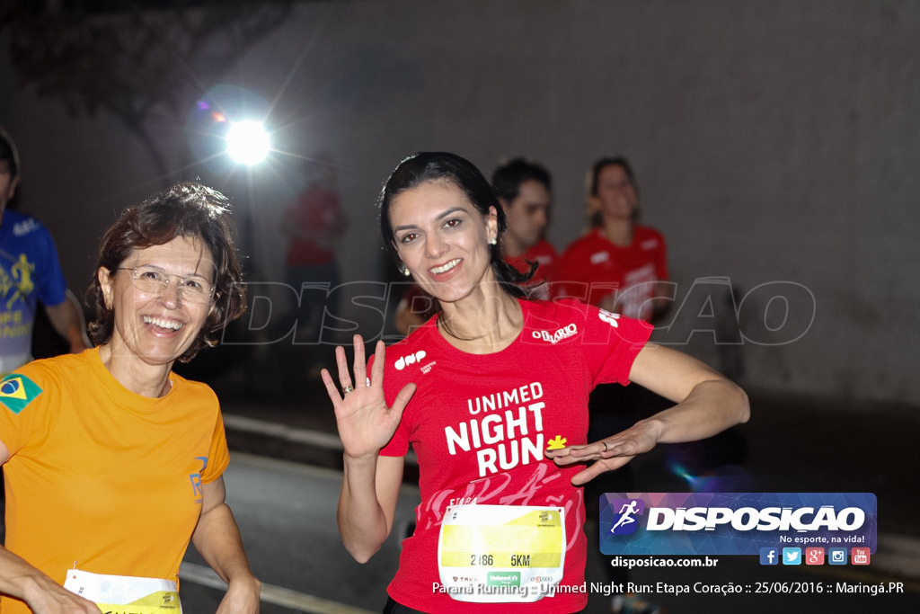 Unimed Night Run: Etapa Coração :: Paraná Running 2016