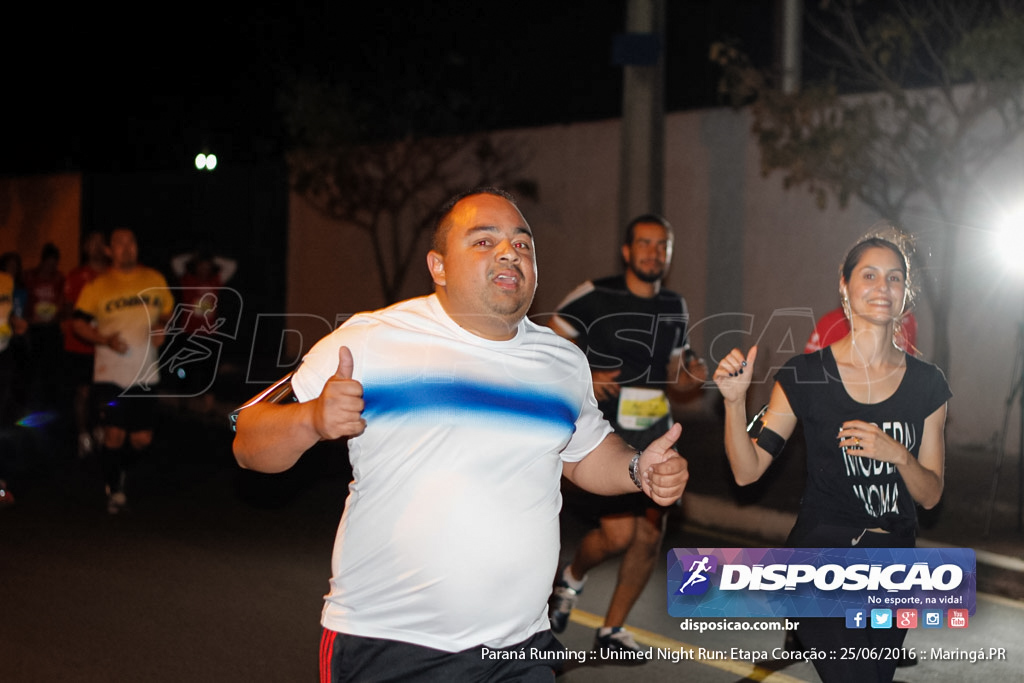 Unimed Night Run: Etapa Coração :: Paraná Running 2016