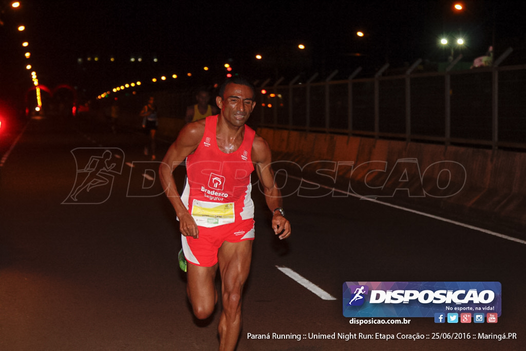 Unimed Night Run: Etapa Coração :: Paraná Running 2016