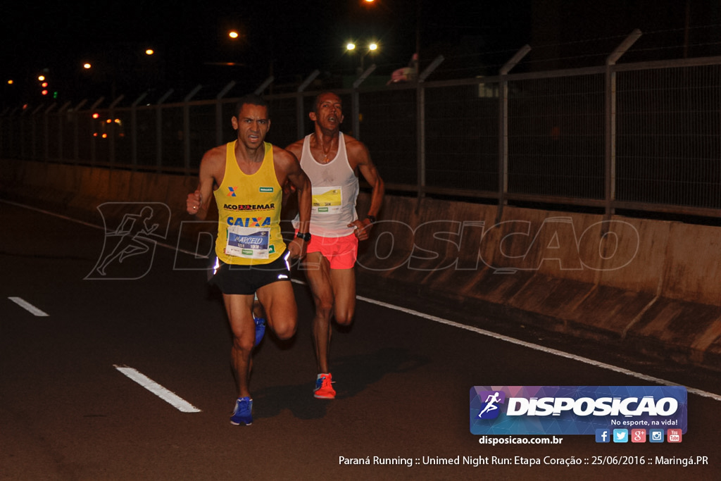 Unimed Night Run: Etapa Coração :: Paraná Running 2016