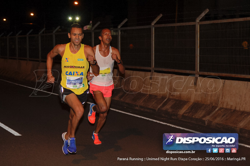 Unimed Night Run: Etapa Coração :: Paraná Running 2016