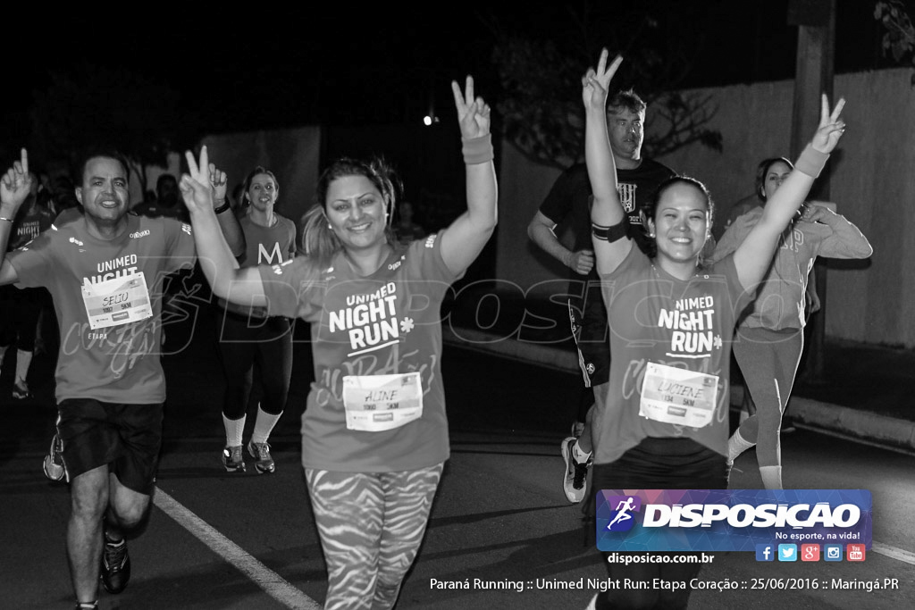 Unimed Night Run: Etapa Coração :: Paraná Running 2016