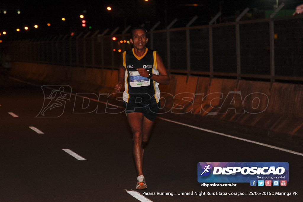 Unimed Night Run: Etapa Coração :: Paraná Running 2016