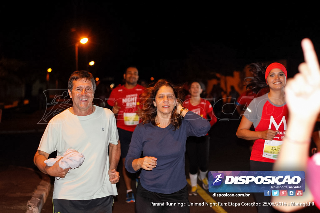 Unimed Night Run: Etapa Coração :: Paraná Running 2016