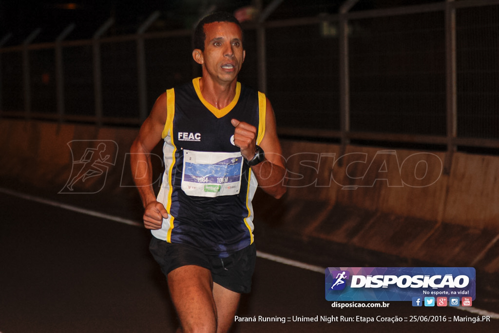 Unimed Night Run: Etapa Coração :: Paraná Running 2016