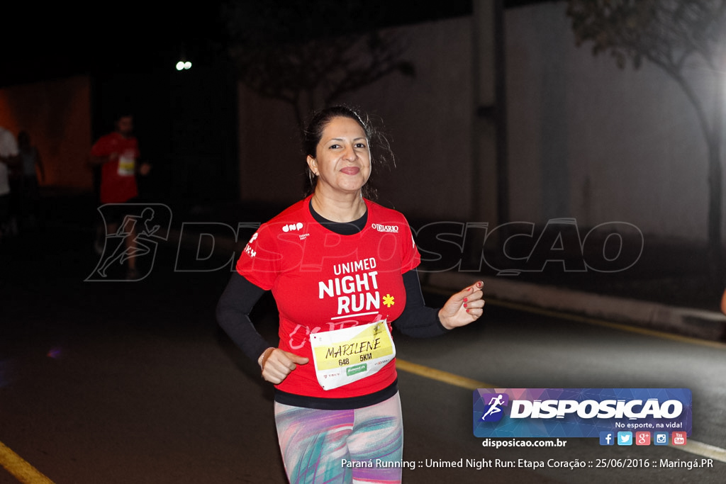 Unimed Night Run: Etapa Coração :: Paraná Running 2016