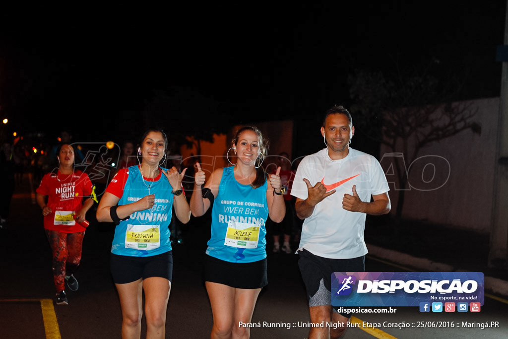 Unimed Night Run: Etapa Coração :: Paraná Running 2016