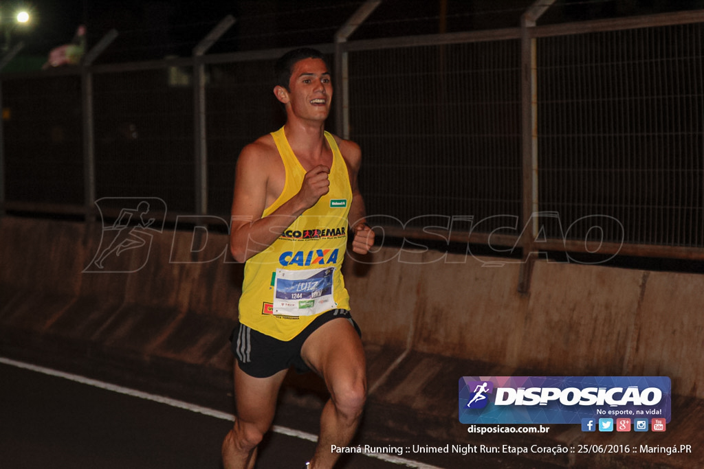 Unimed Night Run: Etapa Coração :: Paraná Running 2016