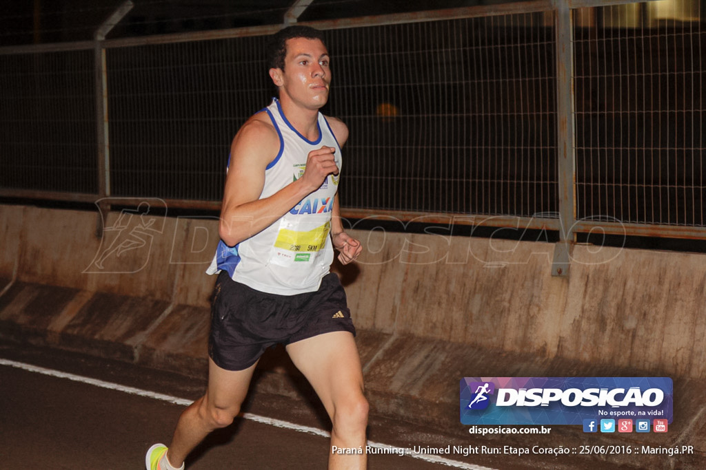 Unimed Night Run: Etapa Coração :: Paraná Running 2016