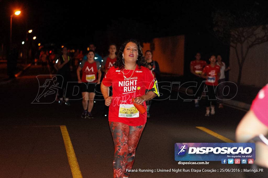 Unimed Night Run: Etapa Coração :: Paraná Running 2016