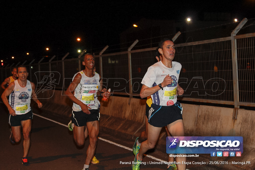 Unimed Night Run: Etapa Coração :: Paraná Running 2016