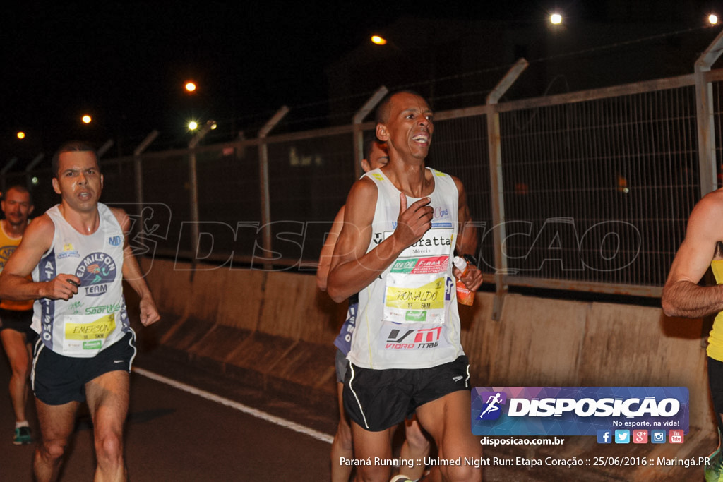 Unimed Night Run: Etapa Coração :: Paraná Running 2016