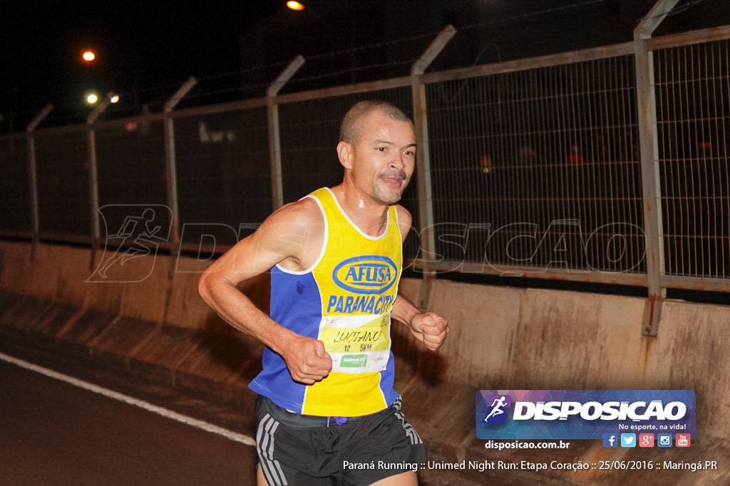 Unimed Night Run: Etapa Coração :: Paraná Running 2016