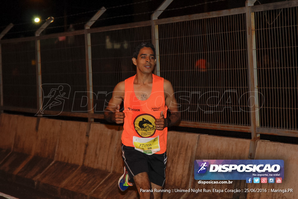 Unimed Night Run: Etapa Coração :: Paraná Running 2016