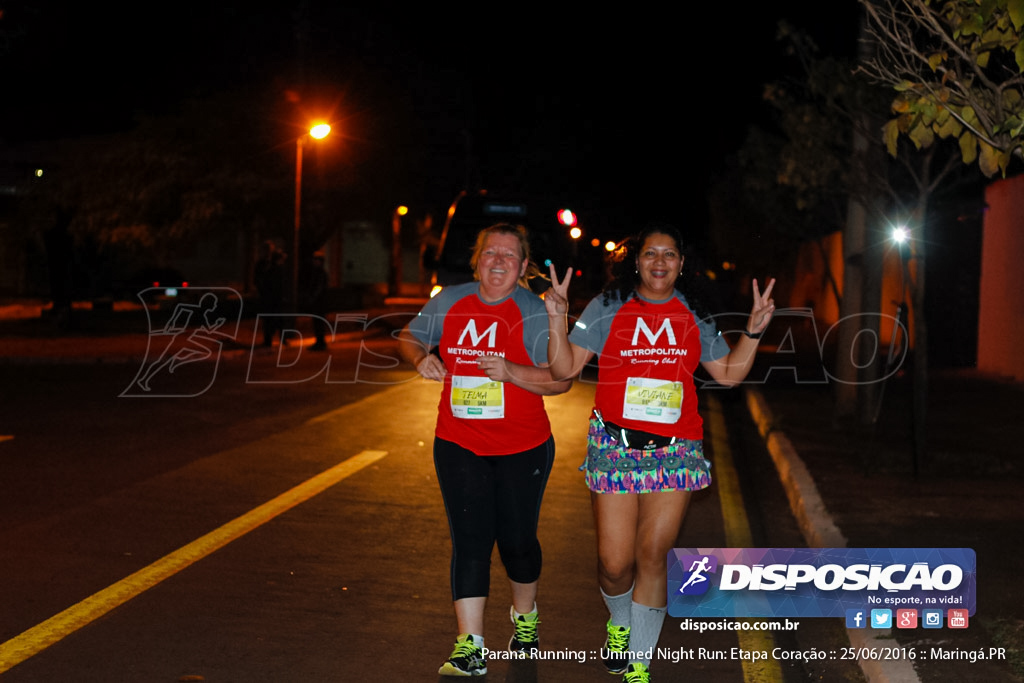 Unimed Night Run: Etapa Coração :: Paraná Running 2016