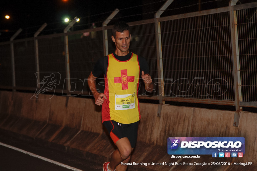 Unimed Night Run: Etapa Coração :: Paraná Running 2016