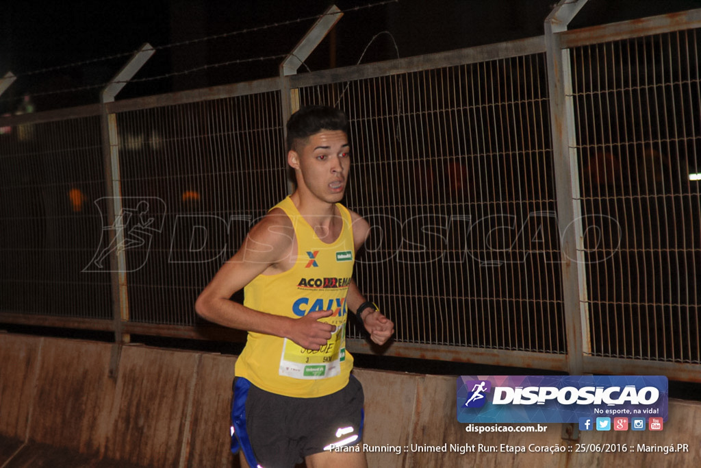 Unimed Night Run: Etapa Coração :: Paraná Running 2016