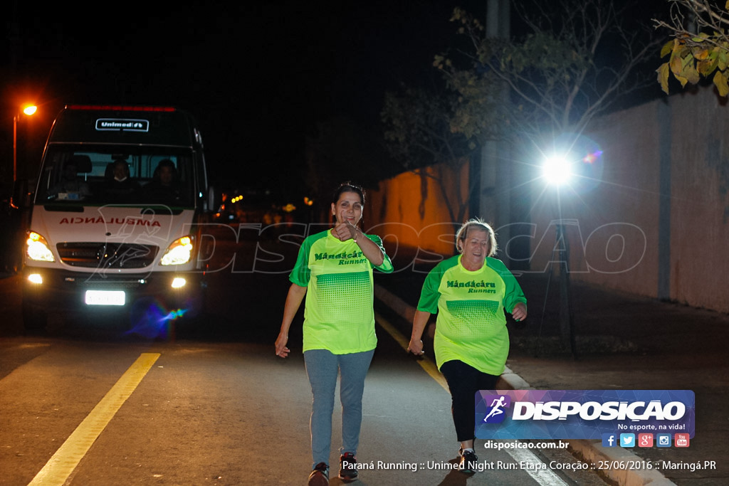 Unimed Night Run: Etapa Coração :: Paraná Running 2016