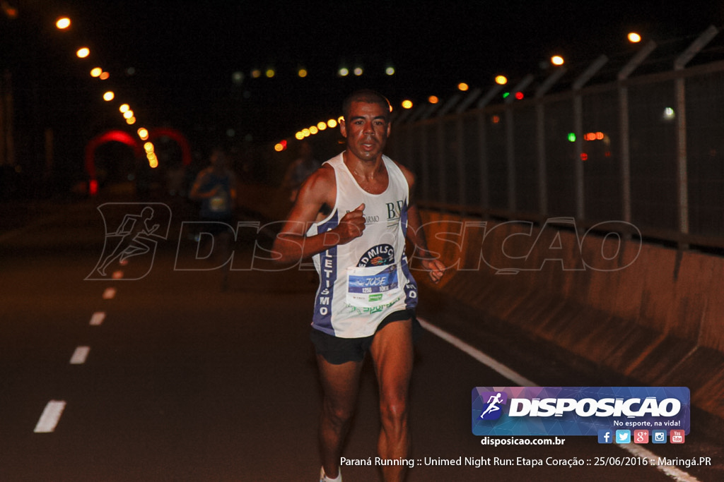 Unimed Night Run: Etapa Coração :: Paraná Running 2016