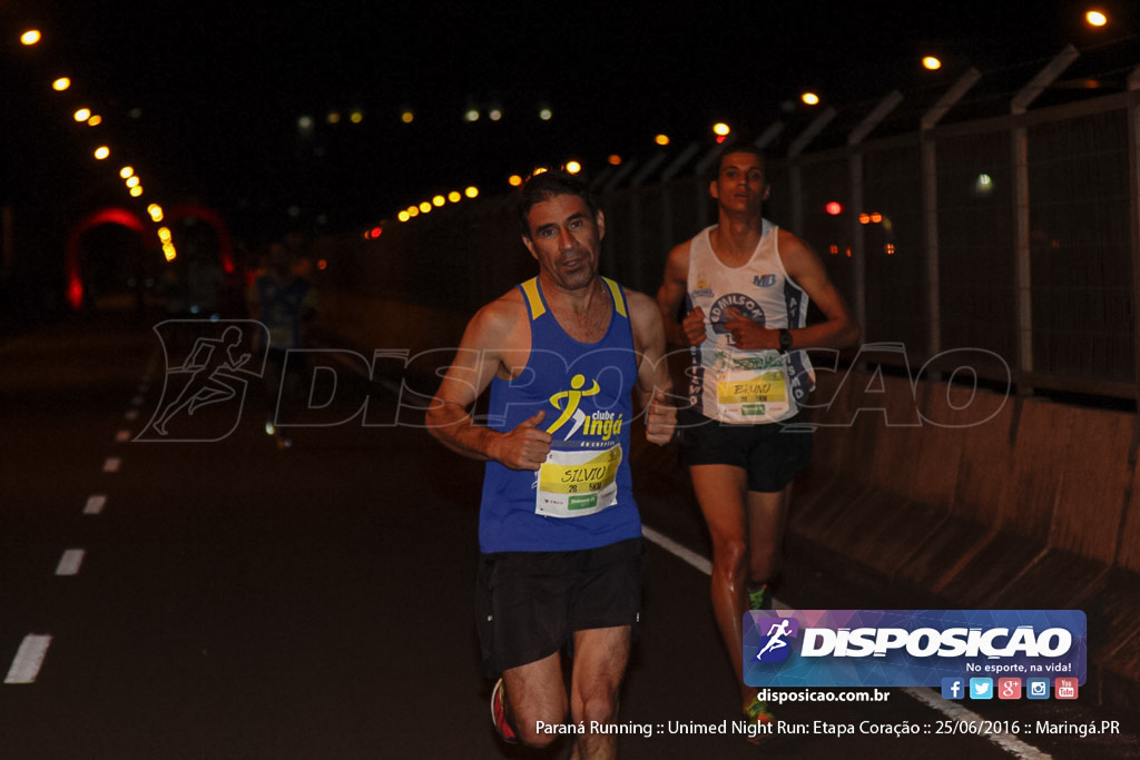 Unimed Night Run: Etapa Coração :: Paraná Running 2016