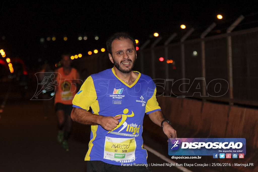 Unimed Night Run: Etapa Coração :: Paraná Running 2016