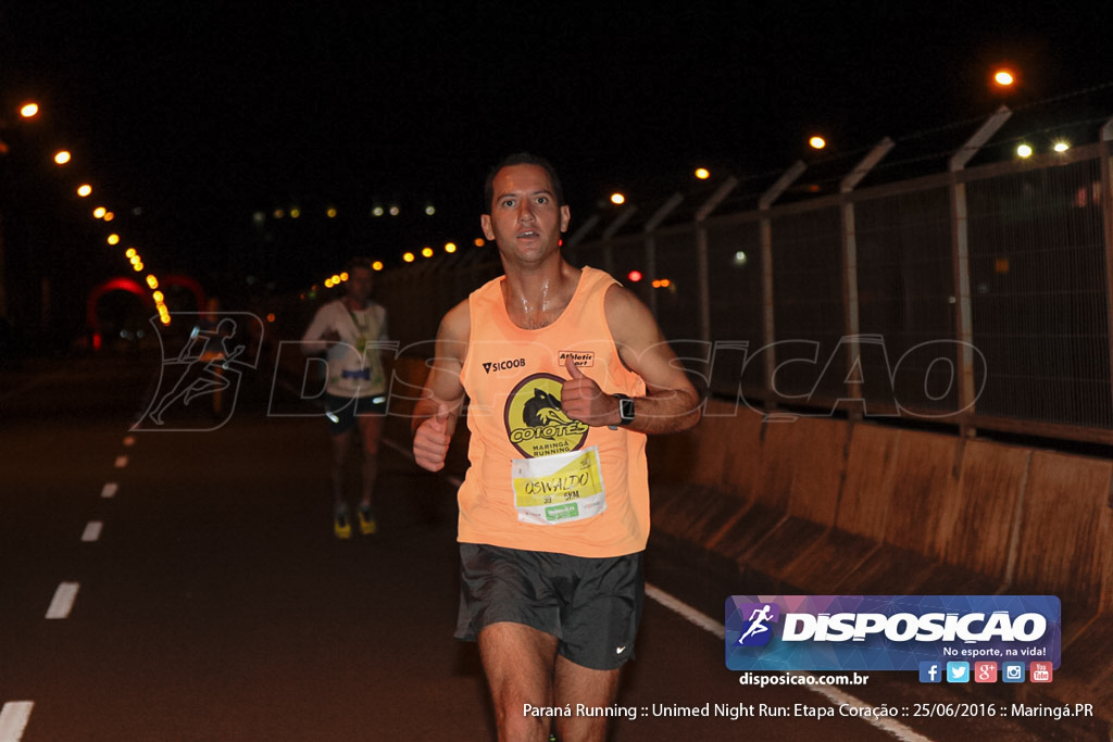 Unimed Night Run: Etapa Coração :: Paraná Running 2016