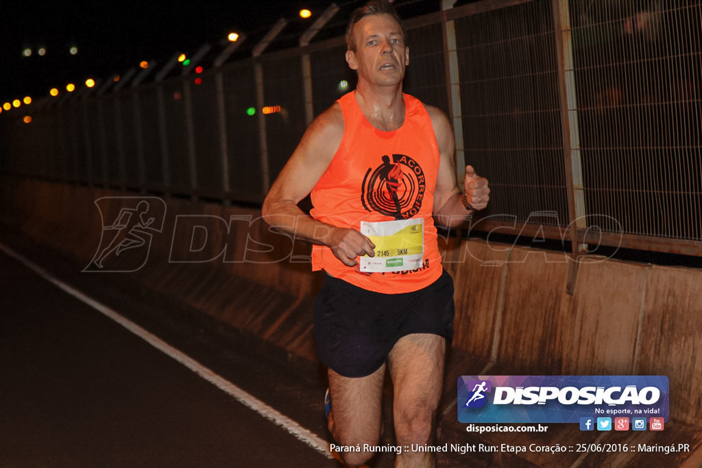 Unimed Night Run: Etapa Coração :: Paraná Running 2016