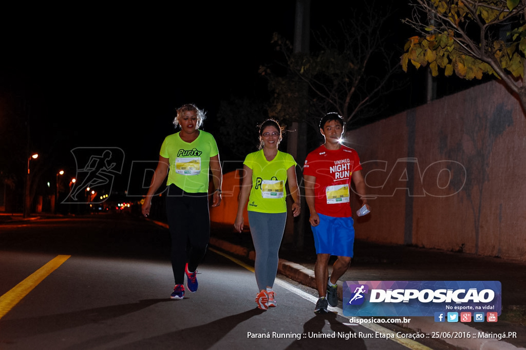 Unimed Night Run: Etapa Coração :: Paraná Running 2016