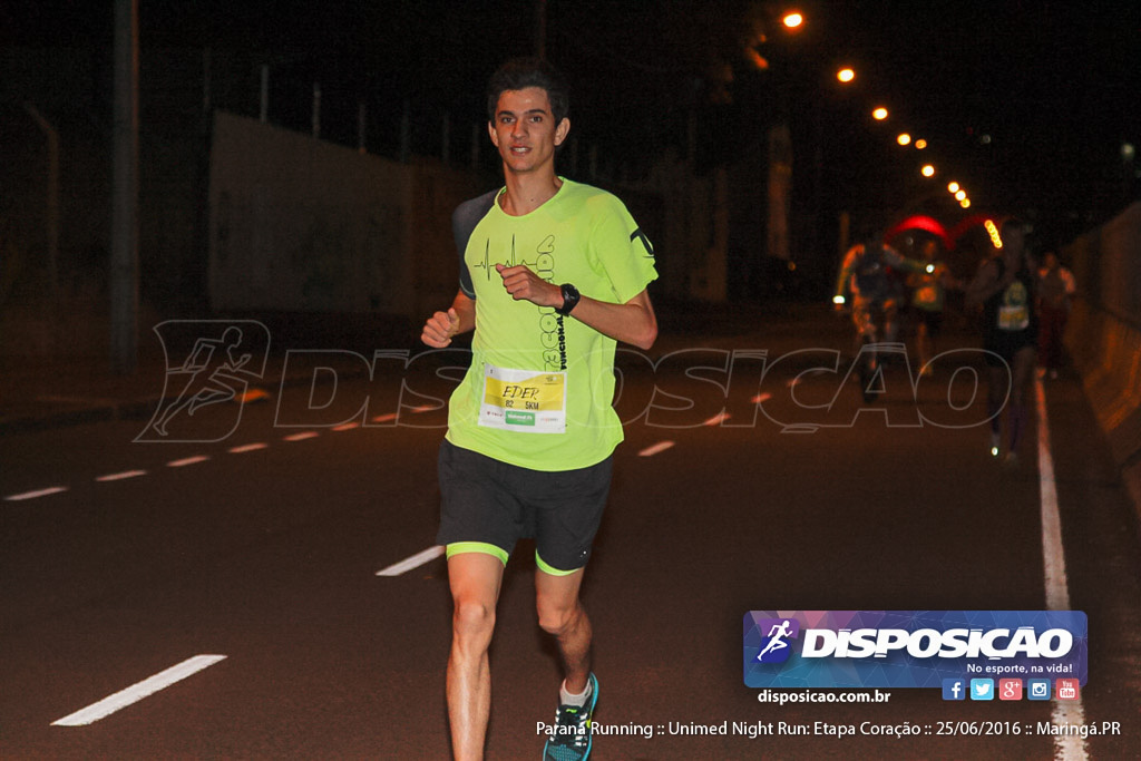 Unimed Night Run: Etapa Coração :: Paraná Running 2016